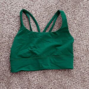 lululemon athletica Emerald Green Strappy Sports Bra